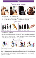 ✨ ডার্ক ব্রাউন কালার ✨Long Straight Claw Ponytail Hair