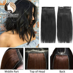 ১ জোড়া-১২ ইঞ্চি (ডার্ক ব্রাউন কালার) Hair Pads Clip in Hair Extension Lining