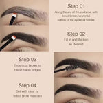 Dark Brown 02 Shade-আকর্ষনীয় এবং নিখুঁত আইব্রো-Liquid Eyebrow Cream Set