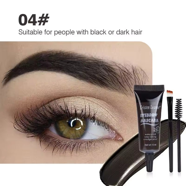 Black 04 Shade-আকর্ষনীয় এবং নিখুঁত আইব্রো-Liquid Eyebrow Cream Set