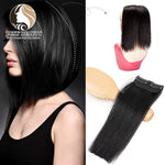 ১ জোড়া-১২ ইঞ্চি (কালো কালার)Hair Pads Clip in Hair Extension Lining