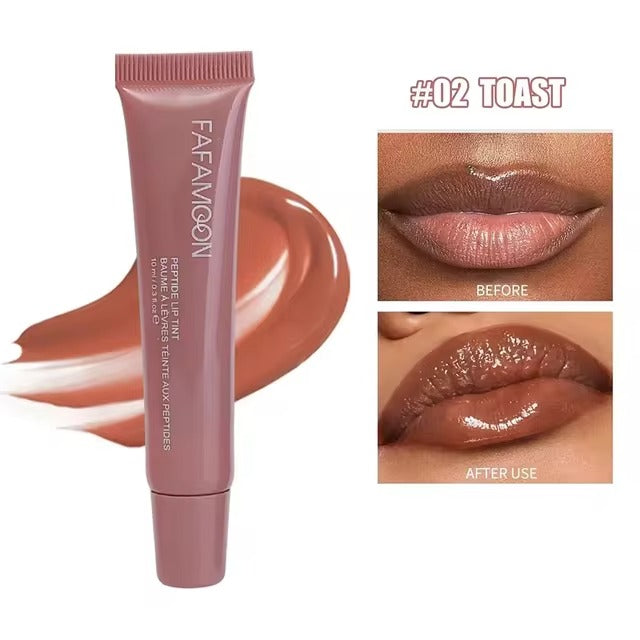 ১ পিস-(Color Shade-TOAST)- Moisturizing Oil Mirror Lipstick Plumping Lip
