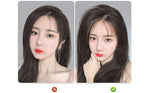 ৮ ইঞ্চি (লাইট ব্রাউন কালার) Women Fluffy Invisible Seamless Hair Pads Clip in Hair Extension Lining