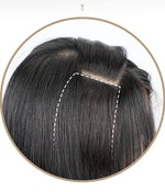 ৮ ইঞ্চি (লাইট ব্রাউন কালার) Women Fluffy Invisible Seamless Hair Pads Clip in Hair Extension Lining