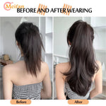 ✨ কালো কালার ✨ কোঁকড়ানো চুল Long Curly Claw Ponytail Hair