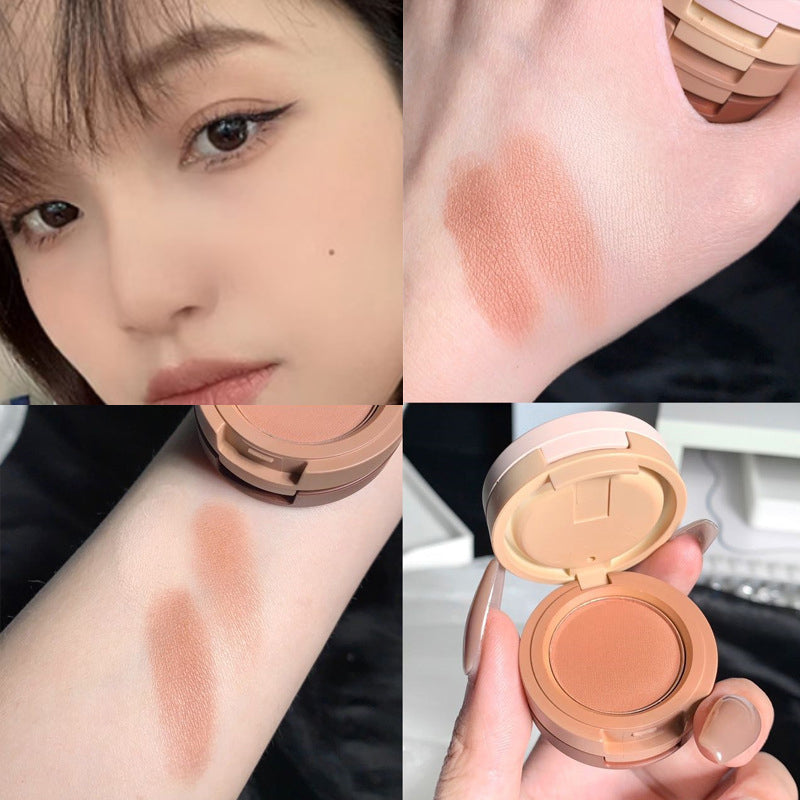 (শেড # ০১+শেড # ০২ )Combo-3 in 1 Matte Highlighter Blush Eyeshadow