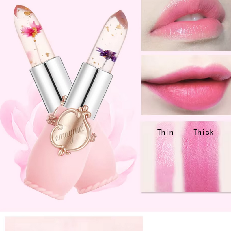 ( ৬ পিসের সেট ) Jelly Dried Flower Color Changing Lip Balm