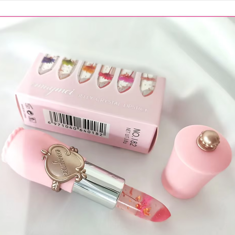 ( ৬ পিসের সেট ) Jelly Dried Flower Color Changing Lip Balm