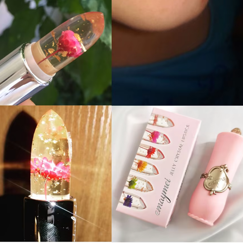 ( ৬ পিসের সেট ) Jelly Dried Flower Color Changing Lip Balm