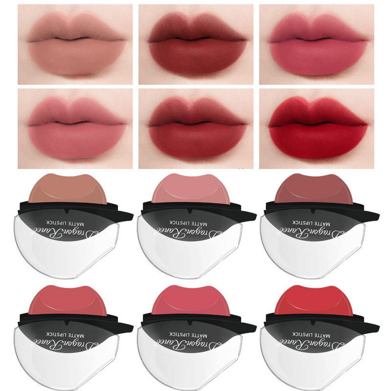 Lazy Korean Style Waterproof Lipstick-6 Pcs Combo