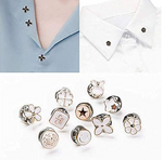 20pcs ( সাদা )Fancy Pearl Plastic Button Round
