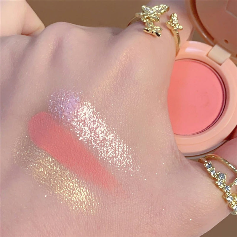 (শেড # ০১+শেড # ০২ )Combo-3 in 1 Matte Highlighter Blush Eyeshadow