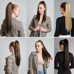১ জোড়া-১২ ইঞ্চি (লাইট ব্রাউন কালার)Hair Pads Clip in Hair Extension Lining