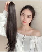 ✨ কালো কালার ✨Long Straight Claw Ponytail Hair