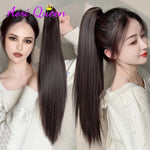 ✨ কালো কালার ✨Long Straight Claw Ponytail Hair