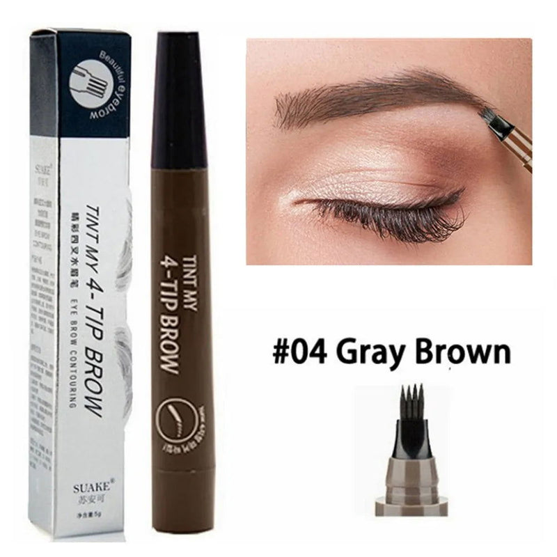 ৩ কালারের কম্বো- 4 Points Eyebrow Pen