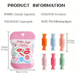 Small Lipstick Candy 6 color matte compact lipstick set