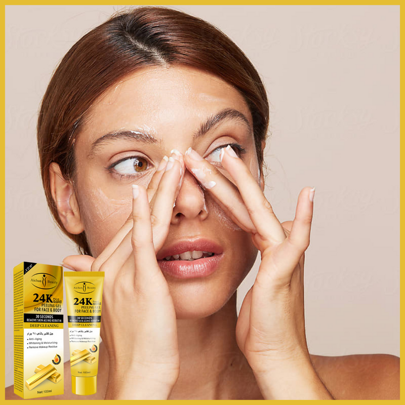 Aichun beauty 24k pure gold peeling gel for face & body 100 ML
