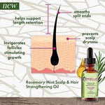 পারফেক্ট কম্বো!-Mielle Rosemary Mint Hair Growth Oil + Derma Roller