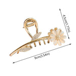 Flower Hair Claws for Women-2psc