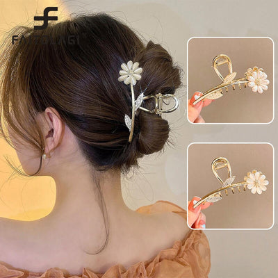 Flower Hair Claws for Women-2psc